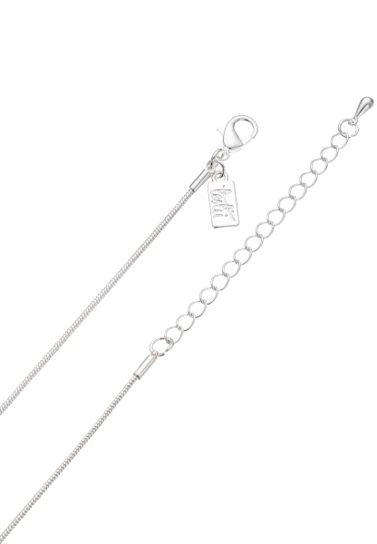 Leslii Lange Halskette Muster Ring-Anhänger Matt