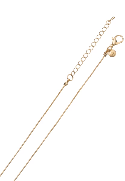 Leslii Lange Halskette Naturstein Tropfen Lila Gold