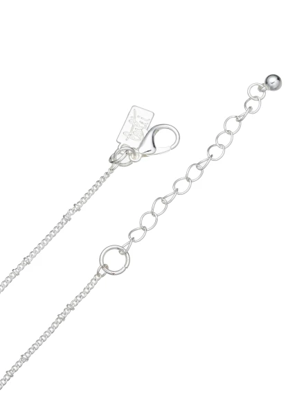 Leslii Lange Halskette Peace Silber