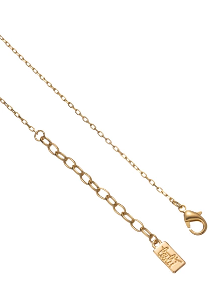 Leslii Lange Halskette Pearl Oval Gold