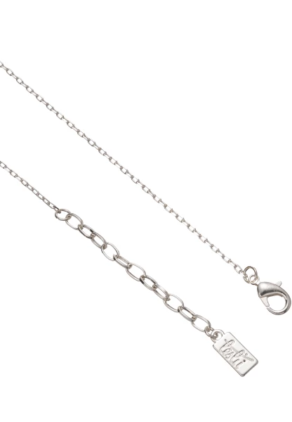 Leslii Lange Halskette Pearl Oval Silber