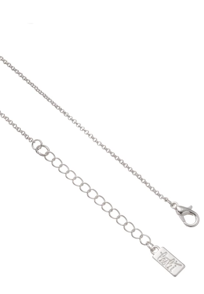 Leslii Lange Halskette Perlen-Anhänger Silber