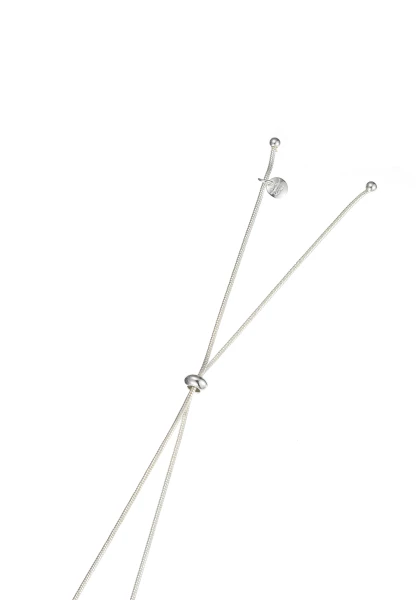 Leslii Lange Halskette Perlen-Stück In Silber