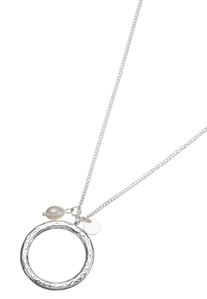 Leslii Lange Halskette Ring Anhänger