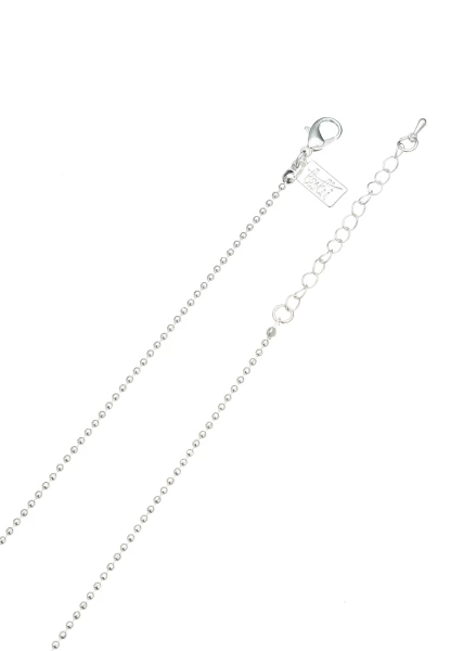 Leslii Lange Halskette Ringe Silber Weiß