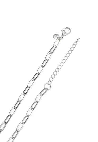 Leslii Lange Halskette Silber Gliedermix Süßwasserperle