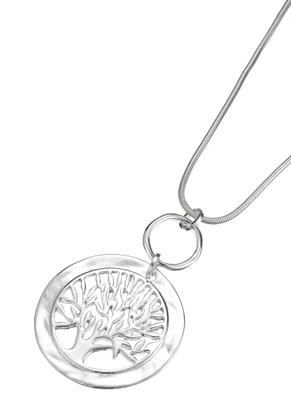 Leslii Lange Halskette Silber Lebensbaum