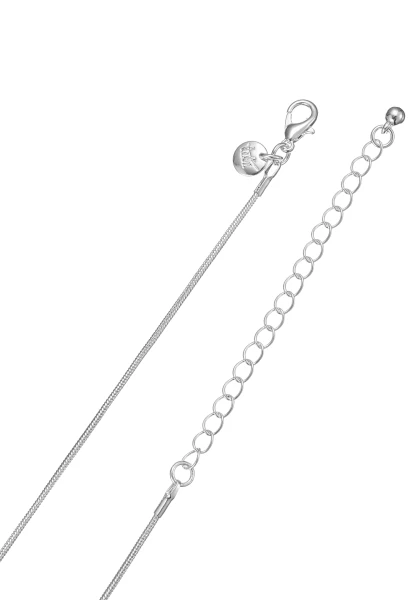 Leslii Lange Halskette Spiraldrop | Silber