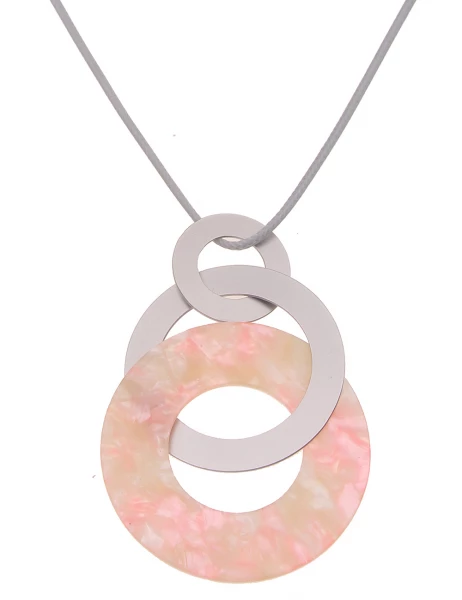 Leslii Lange Halskette Statement Ringe