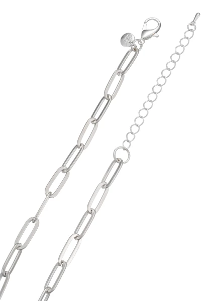 Leslii Lange Halskette Steinanhänger Metallperle