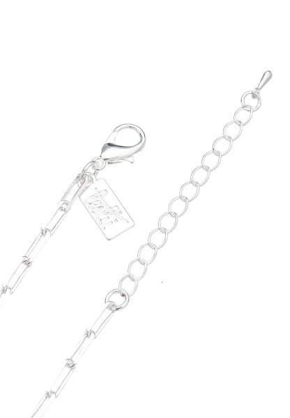 Leslii Lange Halskette Süßwasser-Perlen Silber Weiß