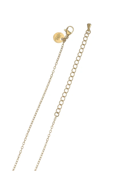 Leslii Lange Kette Blatt Edelstahl Gold