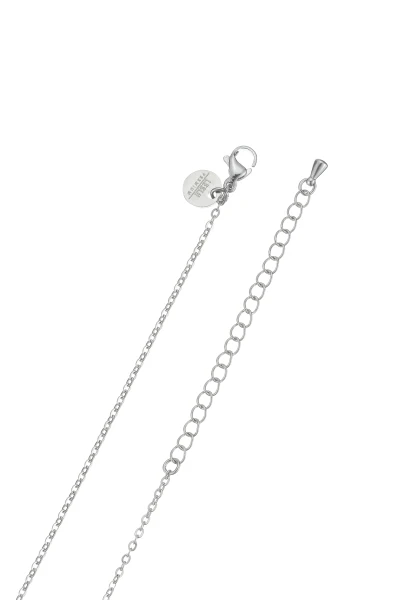 Leslii Lange Kette Blatt Edelstahl Silber