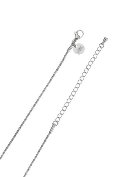 Leslii Lange Kette Blatt Edelstahl Silber