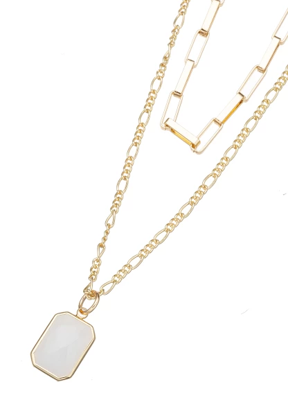 Leslii Lange Kette Layering Gold