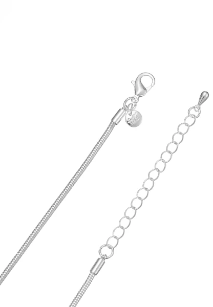 Leslii Lange Kette Nature Silber
