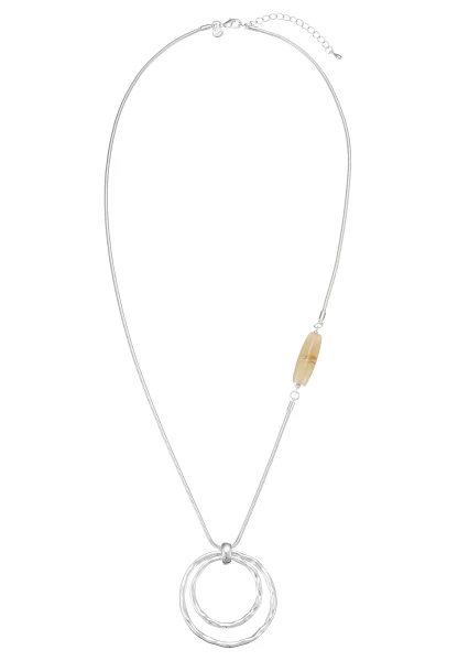 Leslii Lange Kette Nature Silber