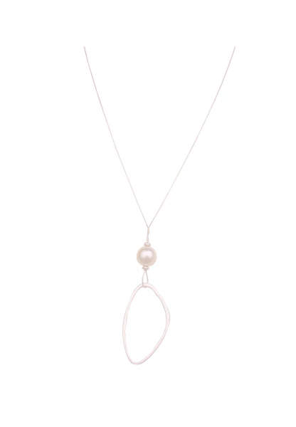 Leslii Lange Kette Pearl Silber