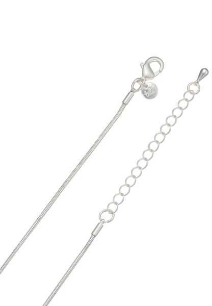 Leslii Lange Kette Perlmutt Anhänger In Silber