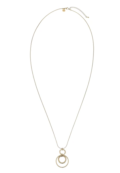 Leslii Lange Kette Ringe Edelstahl Gold