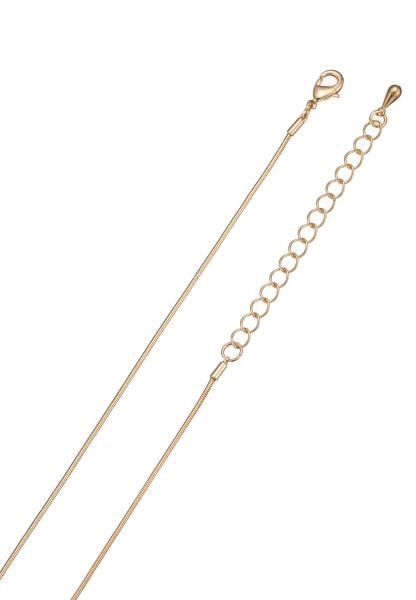 Leslii Lange Kette Tropfen In Gold Weiß