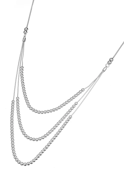 Leslii Lange Layering-Halskette Metallkugel