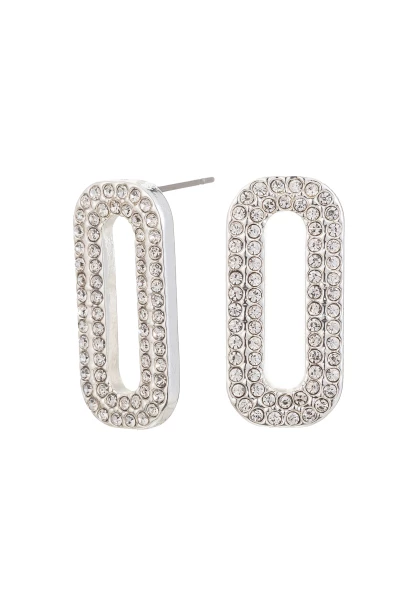 Leslii Ohrring mit Strasssteinen in Silber