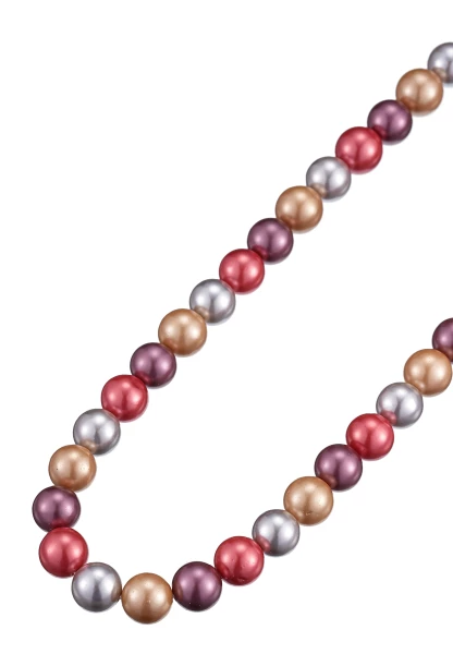 Leslii Perlen-Collier Perlen-Kette Rot