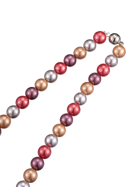 Leslii Perlen-Collier Perlen-Kette Rot