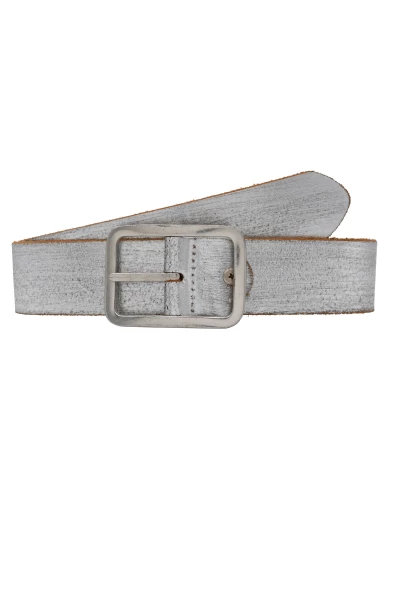 Leslii Premium Gürtel Echter Leder-Gürtel Used Look Metallic Wende-Gürtel Rindsleder Gun Metal