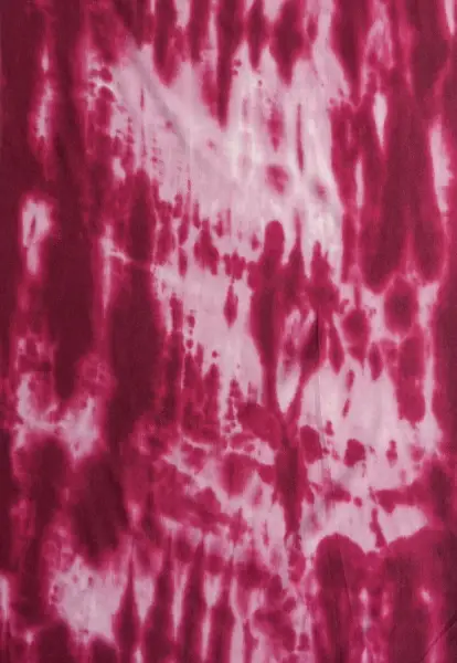 Leslii Schal Fransen Batik Dunkelrot Rosa