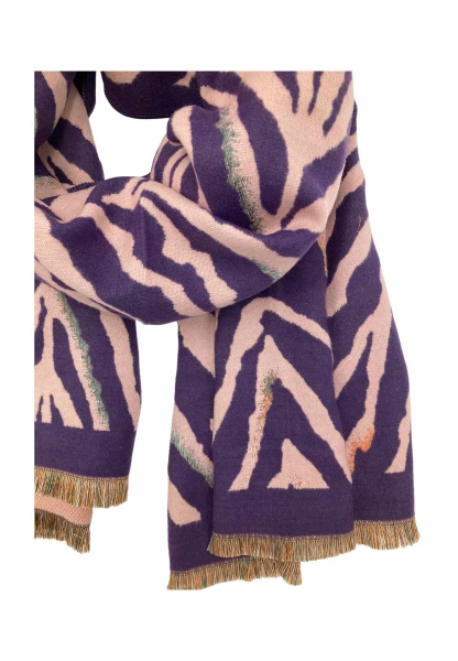 Leslii Schal Mit Zebra-Muster Lila