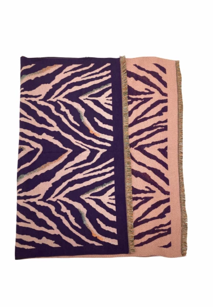 Leslii Schal Mit Zebra-Muster Lila