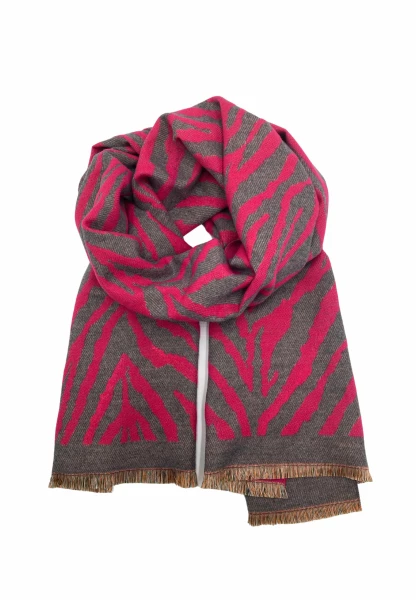 Leslii Schal Mit Zebra-Muster Pink