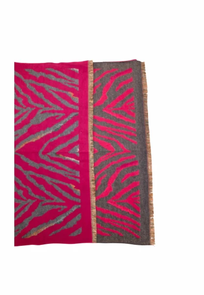 Leslii Schal Mit Zebra-Muster Pink
