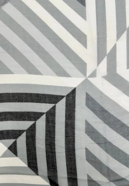 Leslii Schal Streifen Muster In Schwarz Weiß