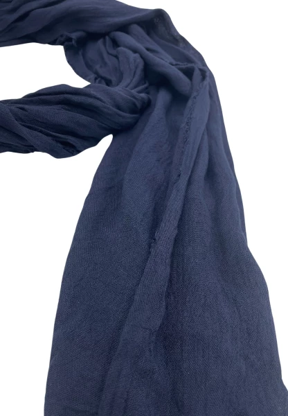 Leslii Schal Uni Viskose Bambus In Navy