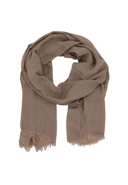 Leslii Schal Uni Viskose Bambus Natur-Schal brauner Schal einfarbig nachhaltig Bamboo Braun