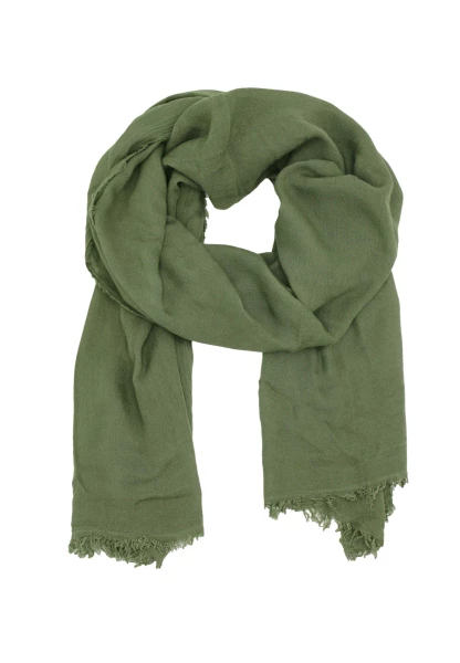 Leslii Schal Uni Viskose Bambus Natur-Schal khaki Schal einfarbig nachhaltig Bamboo Khaki
