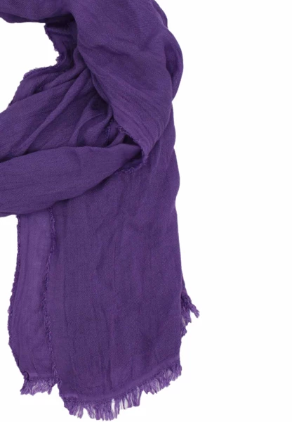 Leslii Schal Uni Viskose Bambus Natur-Schal Lila Schal Einfarbig Nachhaltig Bamboo Lavendel