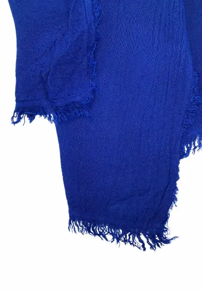 Leslii Schal Uni Viskose Bambus Natur-Schal Nachhaltig Bamboo Indoor Schal Electric Blue