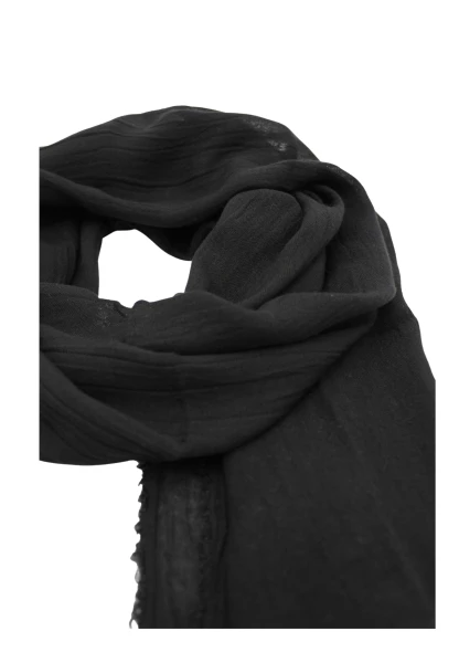 Leslii Schal Uni Viskose Bambus Natur-Schal Schwarzer Schal Nachhaltig Bamboo Schwarz
