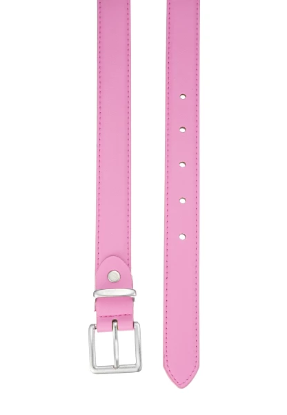 Leslii Schmaler Gürtel Leder/PU | Pink