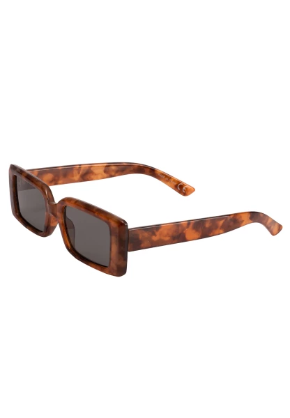 Leslii Sonnenbrille 90ies Eckige Brille Damen Sunglasses Designerbrille In Braun