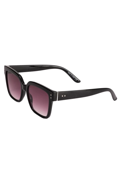 Leslii Sonnenbrille Big Retro Damen Sunglasses Designerbrille In Schwarz