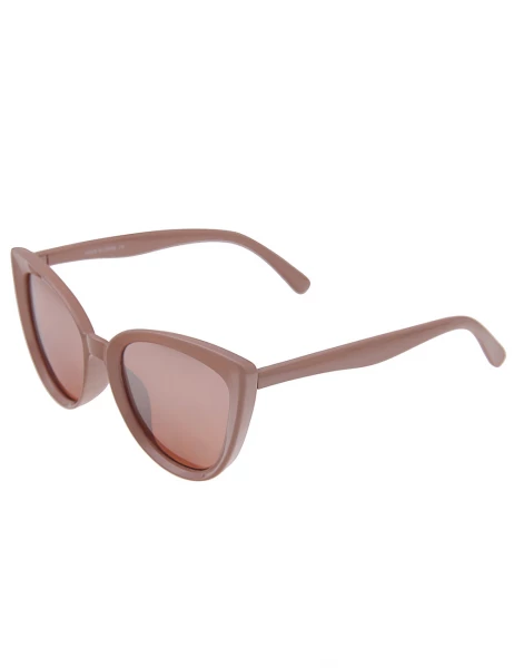 Leslii Sonnenbrille Cateye Damen Sunglasses Designerbrille In Altrosa