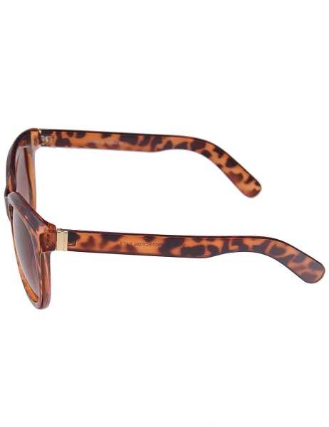 Leslii Sonnenbrille Classic Fashion Horn-Look In Braun