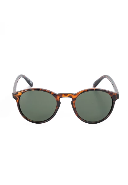 Leslii Sonnenbrille Damen Horn-Look Sunglasses in Braun
