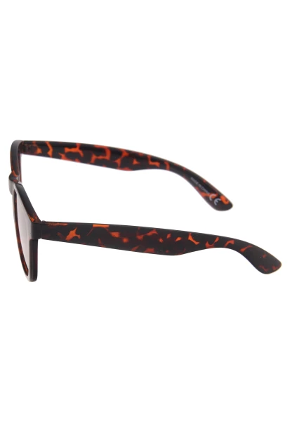 Leslii Sonnenbrille Damen Smart Braune Hornlook-Brille Designerbrille Sunglasses Kunststoff Braun