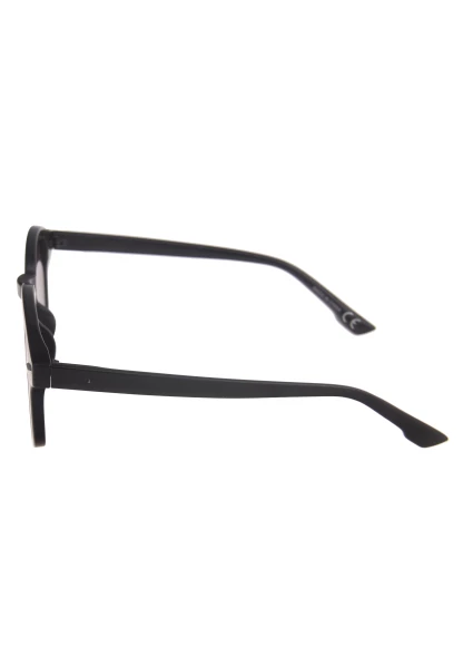 Leslii Sonnenbrille Damen Trend Schwarze Sonnenbrille Designerbrille Sunglasses Kunststoff Schwarz